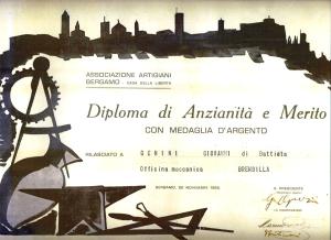Diploma di Anzianità e merito