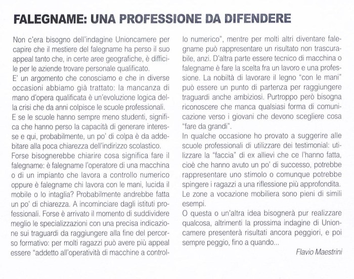 il mestiere del tornitore